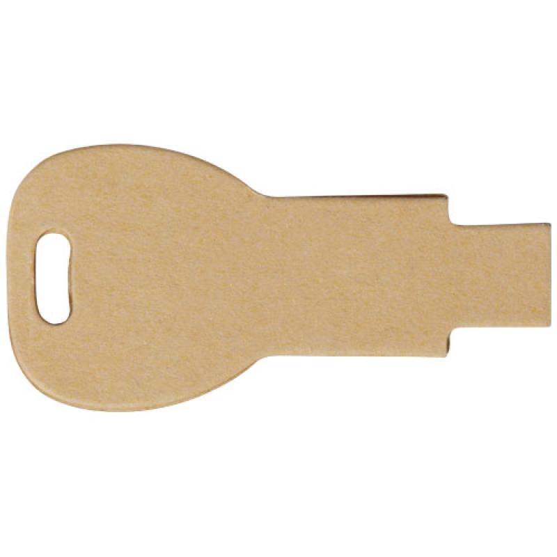 Memoria USB 2.0 de papel reciclado con forma de llave