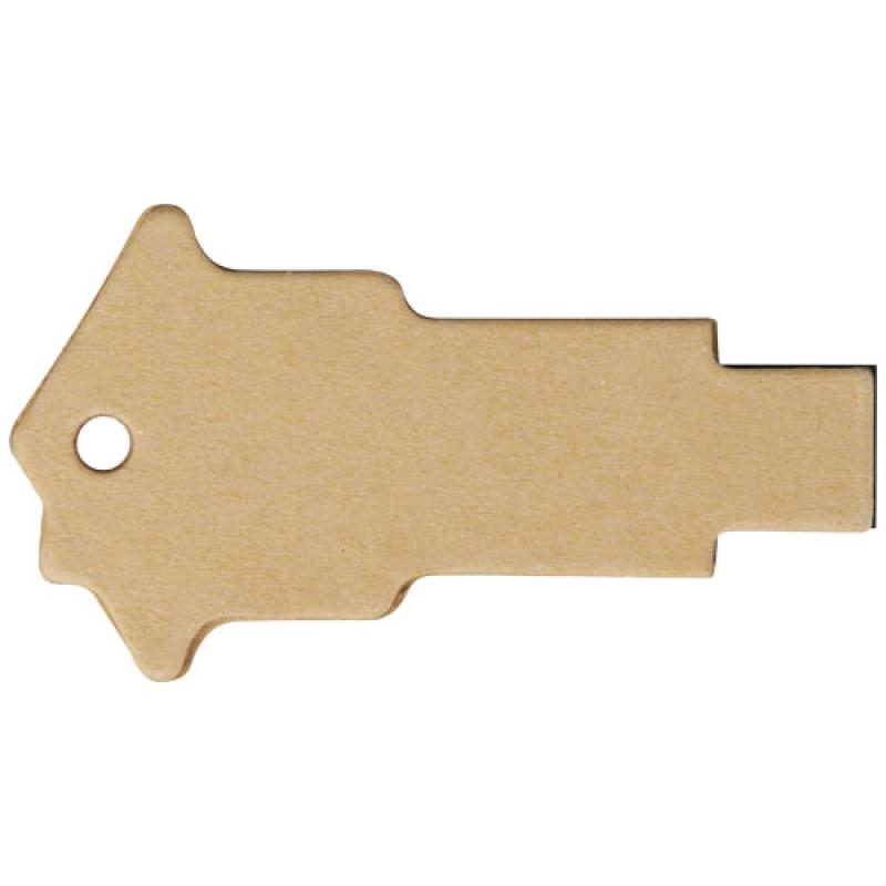 Memoria USB 2.0 de papel reciclado en forma de casa