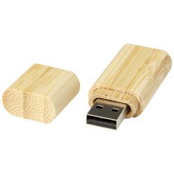 Memoria USB 2.0 de bambú con llavero