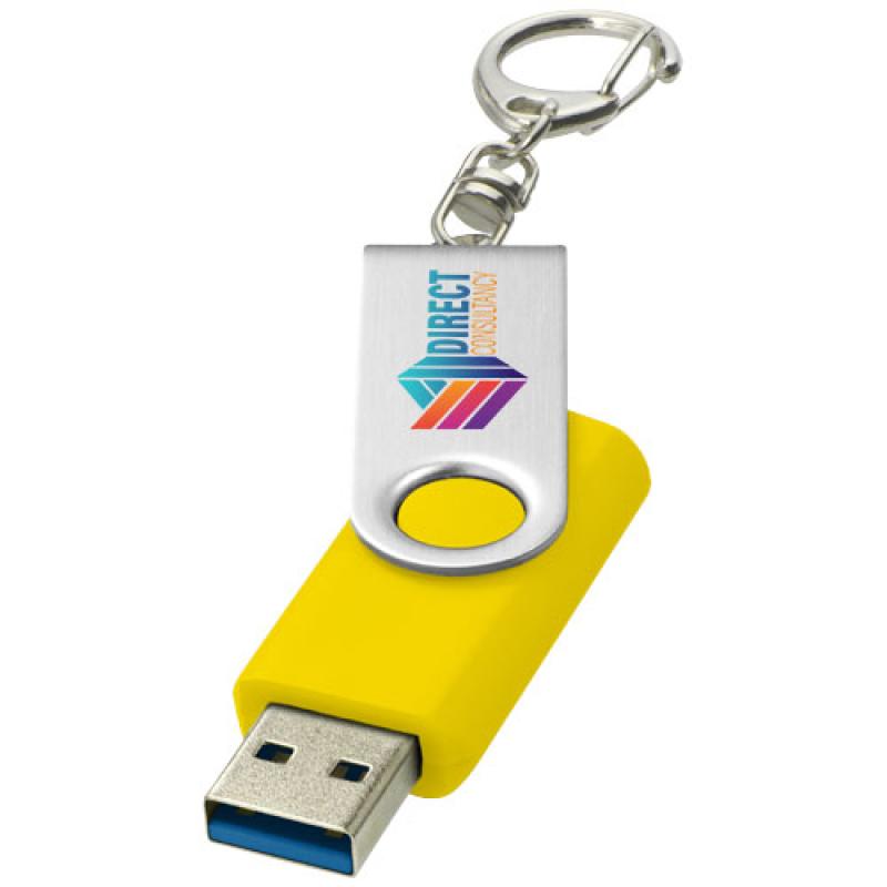 Memoria USB 3.0 con llavero "Rotate"