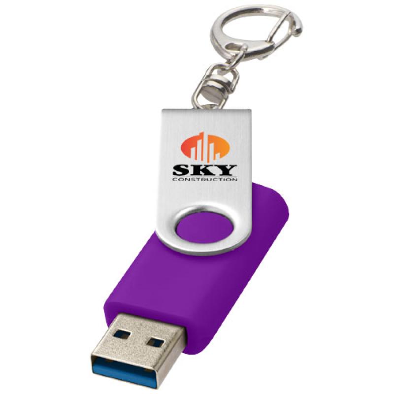 Memoria USB 3.0 con llavero "Rotate"