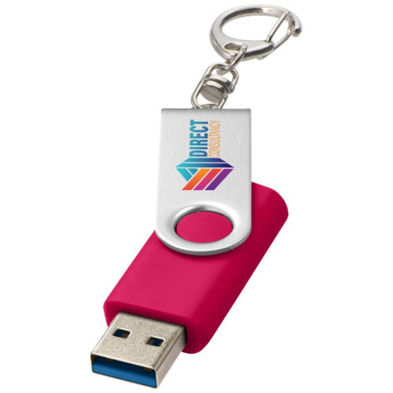 Memoria USB 3.0 con llavero "Rotate"