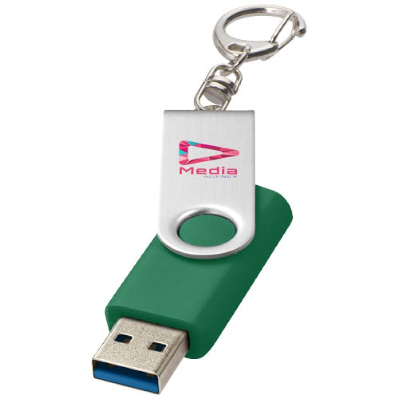 Memoria USB 3.0 con llavero "Rotate"