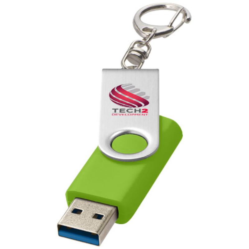 Memoria USB 3.0 con llavero "Rotate"