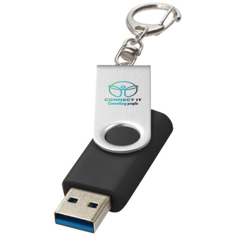 Memoria USB 3.0 con llavero "Rotate"