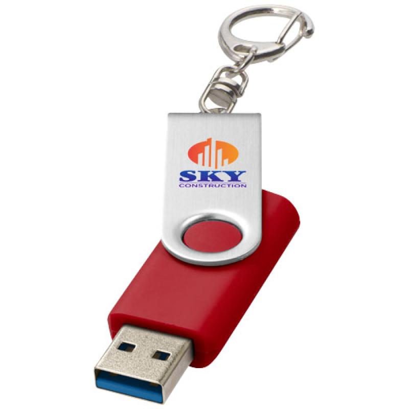 Memoria USB 3.0 con llavero "Rotate"