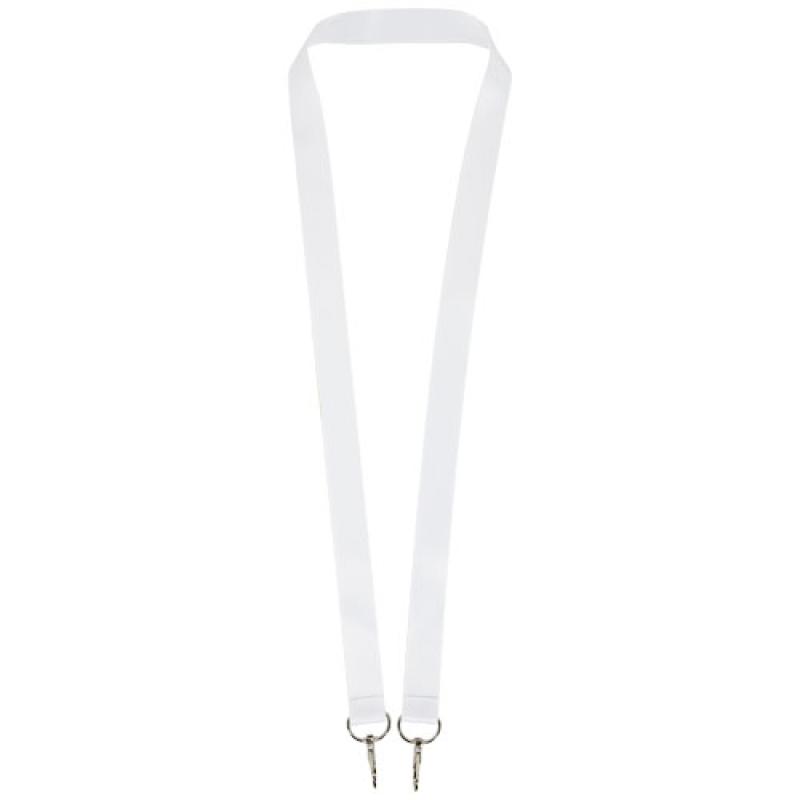 Lanyard de RPET con sublimación y 2 llaveros "Leia"