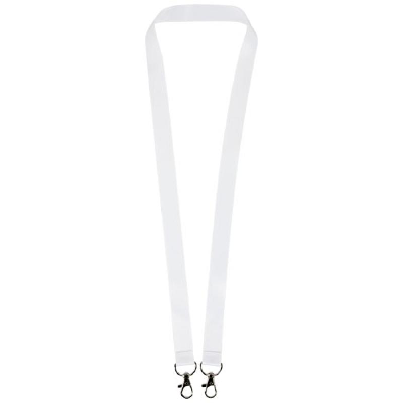 Lanyard de RPET con sublimación y 2 llaveros "Leia"