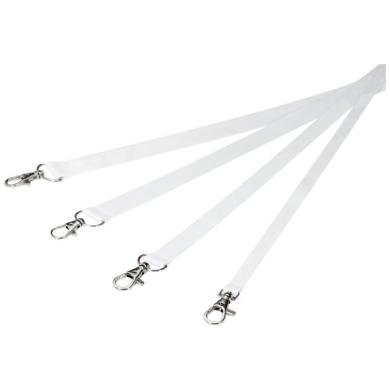Lanyard de RPET con sublimación y 2 llaveros "Leia"