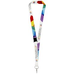 Lanyard de RPET con sublimación y cierre de seguridad "Lois"