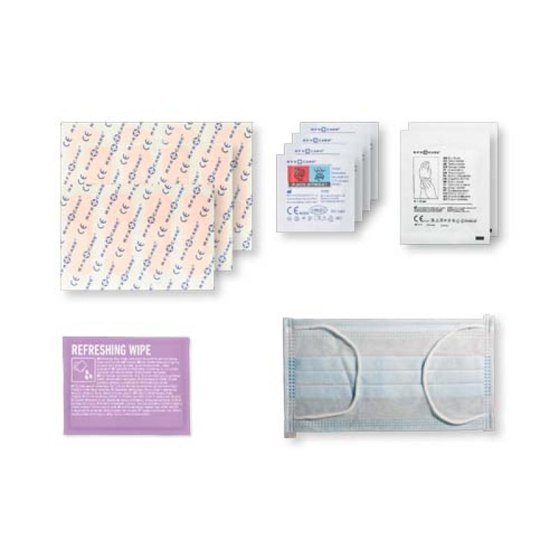 "MyKit" Primeros auxilios para oficina en funda de papel