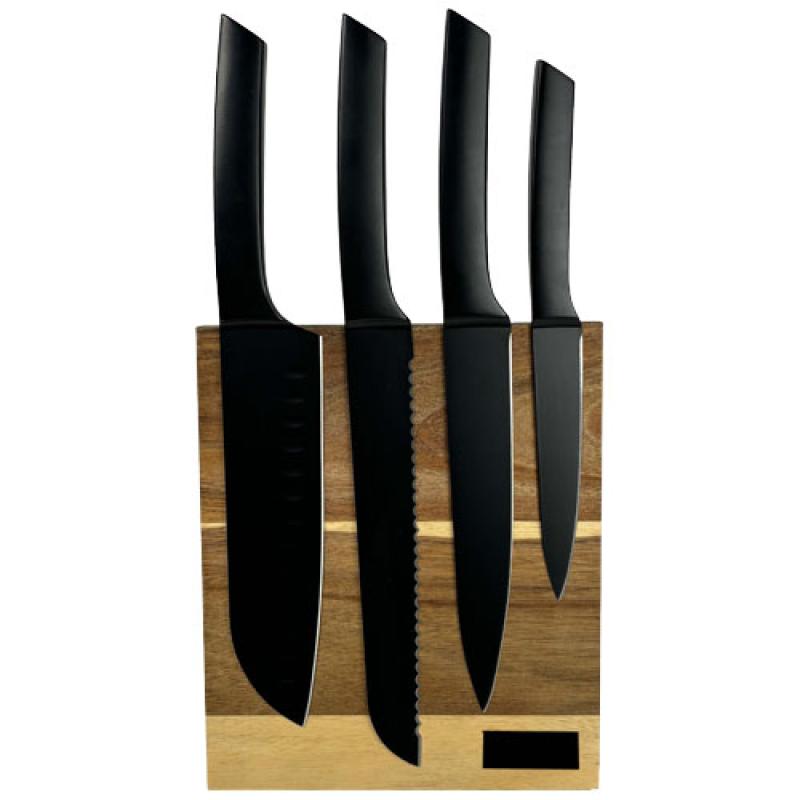 Juego de cuchillos de cocina y tabla de cortar "SCX.design K04"