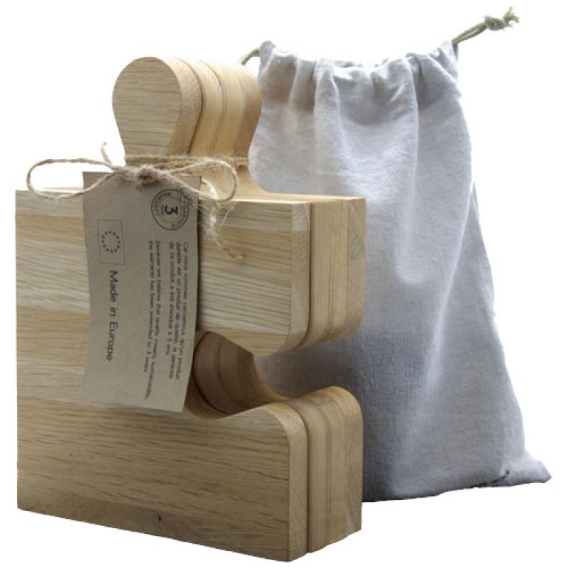 Tabla de cortar de roble en forma de puzle "SCX.design K05"