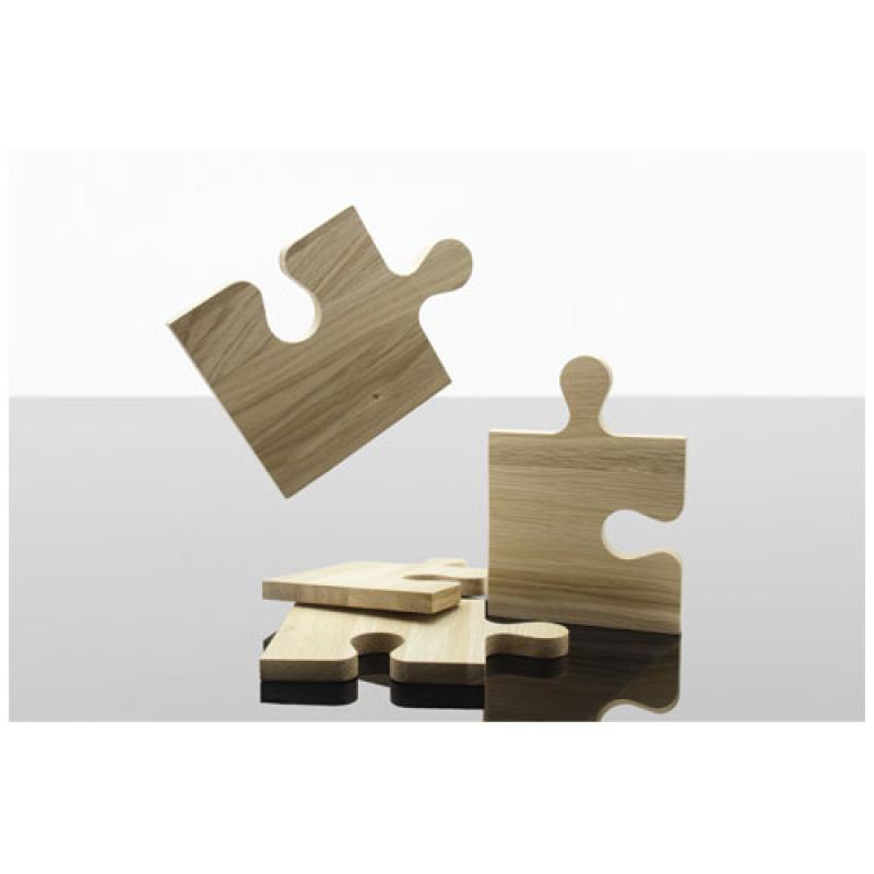 Tabla de cortar de roble en forma de puzle "SCX.design K05"