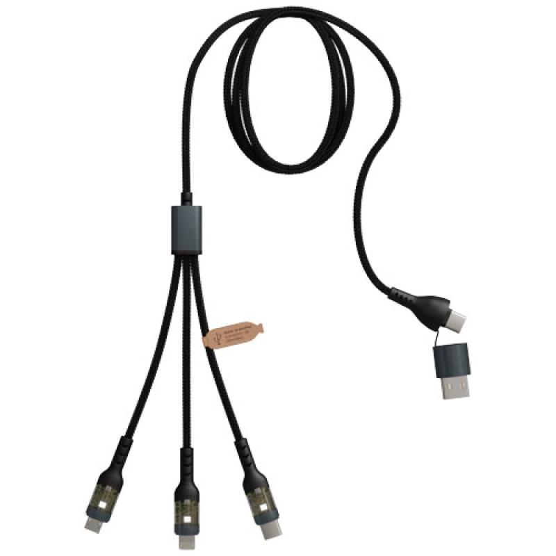Soporte para teléfono plegable con cable de carga 3 en 1 "SCX.design O32"