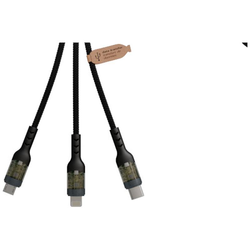 Soporte para teléfono plegable con cable de carga 3 en 1 "SCX.design O32"