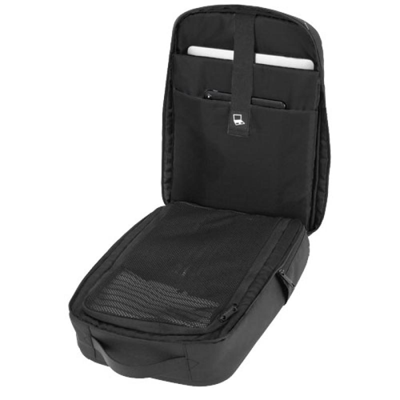 Mochila con protección, batería externa integrada de 10 000 mAh y cable de carga 3 en 1 "SCX.design L12"