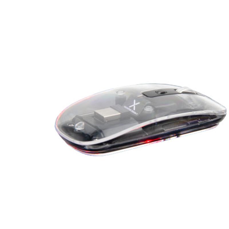 Ratón inalámbrico transparente multimodo Bluetooth® de 2,4 GHz "SCX.design O24"