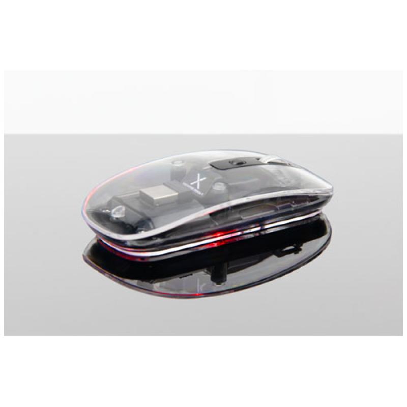 Ratón inalámbrico transparente multimodo Bluetooth® de 2,4 GHz "SCX.design O24"