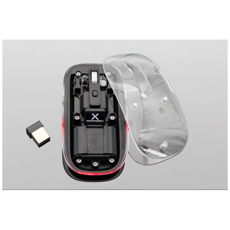 Ratón inalámbrico transparente multimodo Bluetooth® de 2,4 GHz "SCX.design O24"