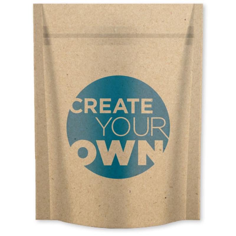 10 tiritas personalizables con bolsita de papel impresa a todo color