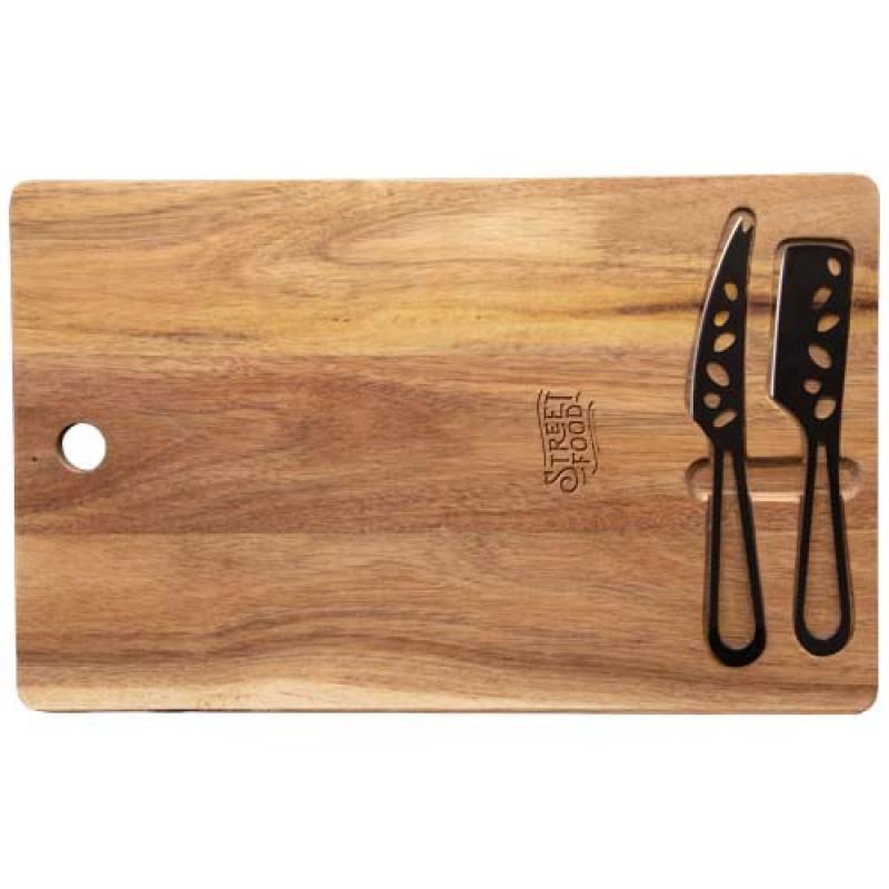 Set de tabla de cortar y cuchillos para queso "SCX.design K06"