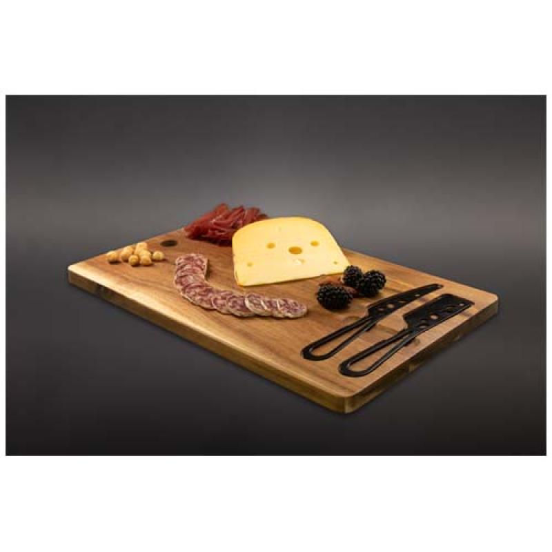 Set de tabla de cortar y cuchillos para queso "SCX.design K06"