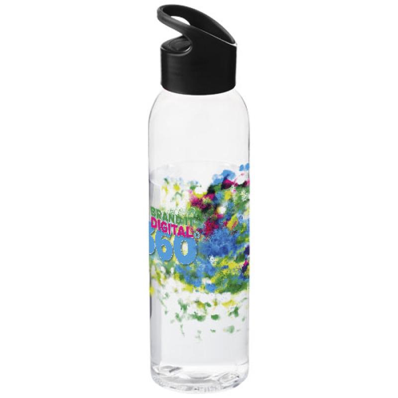 Botella de Tritan™ transparente con tapa de colores de 650 ml "Sky"