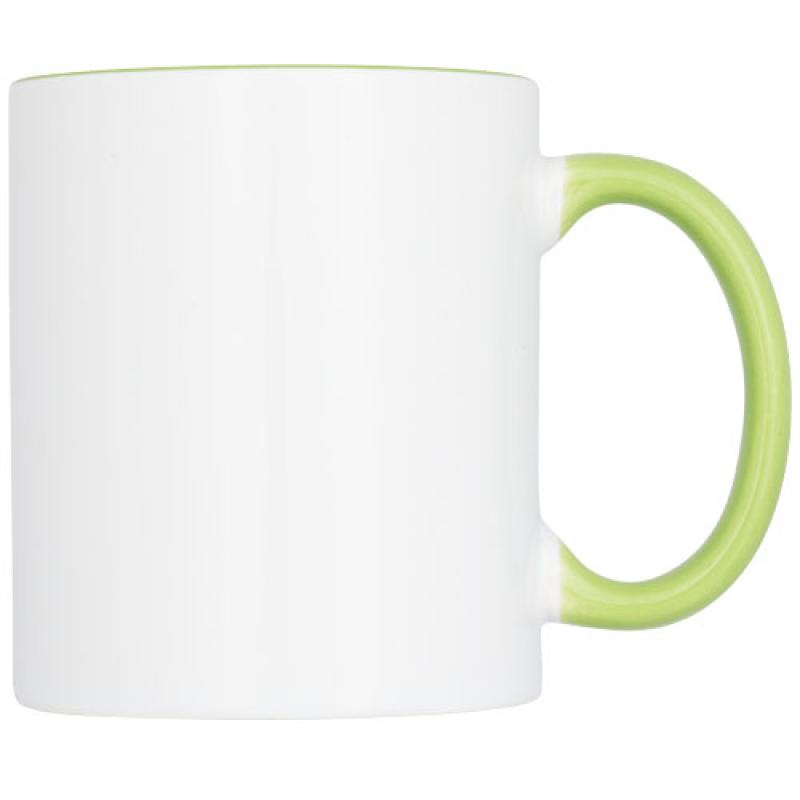 Taza de 350 ml para sublimación con asas e interior de color "Pix"