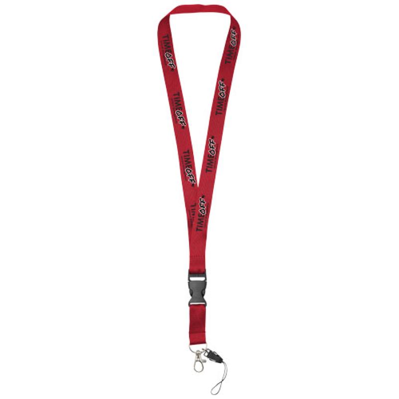 Lanyard con hebilla separable y enganche para móvil "Sagan"