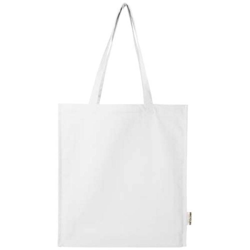 Bolsa Tote algodón reciclado 100% GRS con refuerzos de 270 g/m² "Florida" 14L