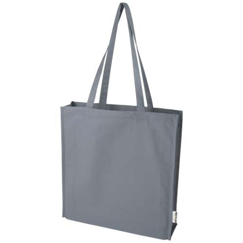 Bolsa Tote algodón reciclado 100% GRS con refuerzos de 270 g/m² "Florida" 14L