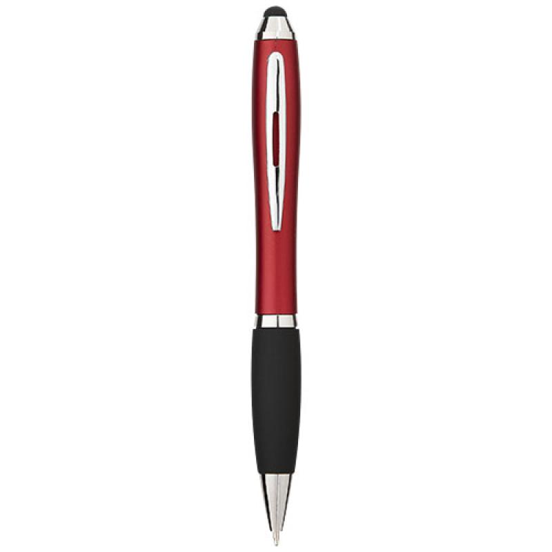 Bolígrafo stylus de color con empuñadura negra "Nash"