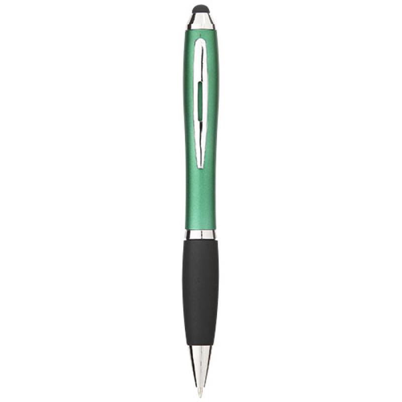 Bolígrafo stylus de color con empuñadura negra "Nash"