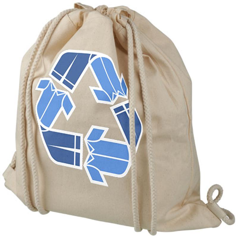 Mochila de cuerdas de algodón reciclado de 210 g/m² 6L "Pheebs"