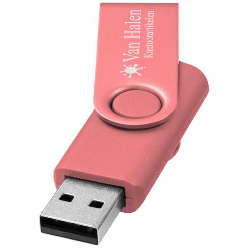 Memoria USB metálica de 4 GB "Rotate"