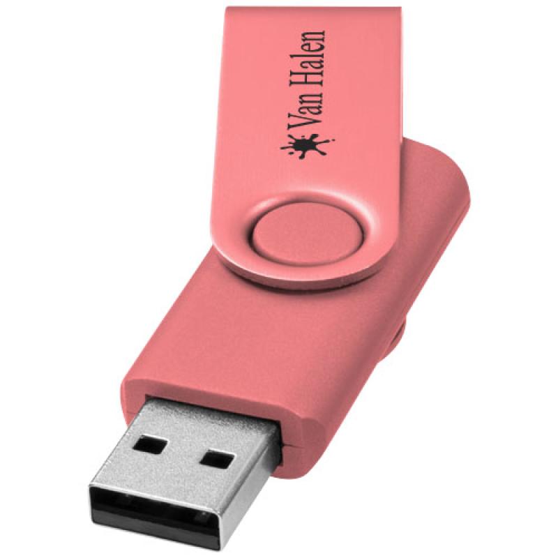 Memoria USB metálica de 4 GB "Rotate"