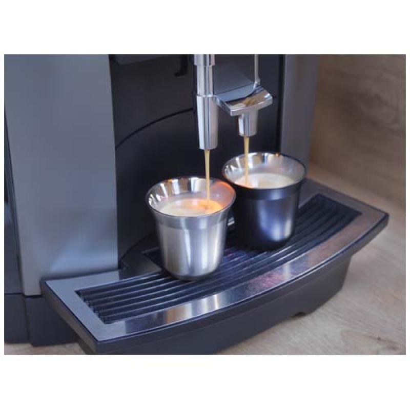 Juego de tazas para espresso de acero inoxidable de 80 ml con certificado RCS "Duo"