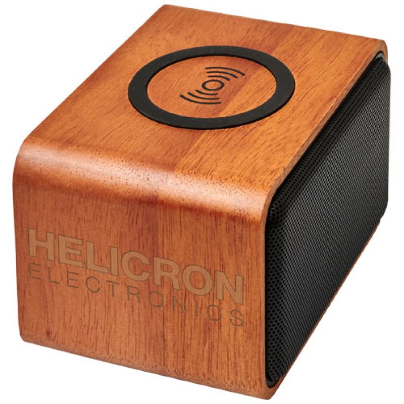 Altavoz con base de carga inalámbrica de 3 W  "Wooden"