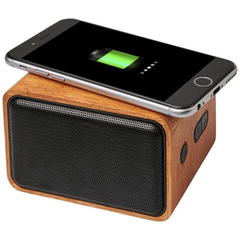 Altavoz con base de carga inalámbrica de 3 W  "Wooden"