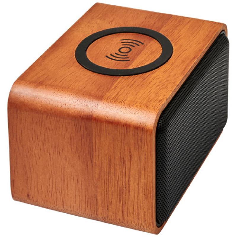 Altavoz con base de carga inalámbrica de 3 W  "Wooden"