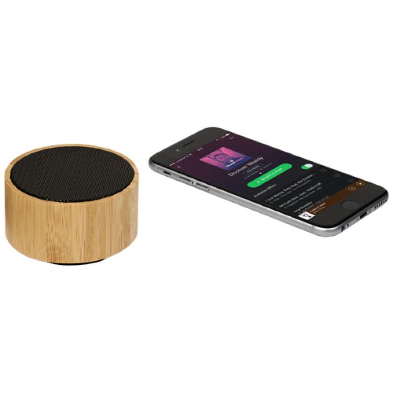 Altavoz Bluetooth® de bambú "Cosmos"