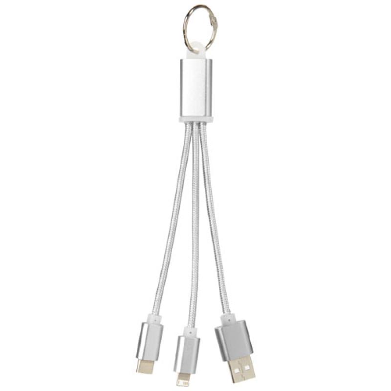 Cable de carga 3 en 1 con llavero "Metal"