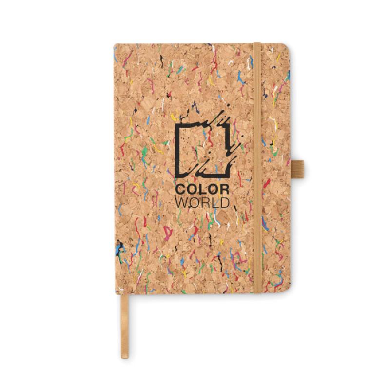 Cuaderno de color corcho A5