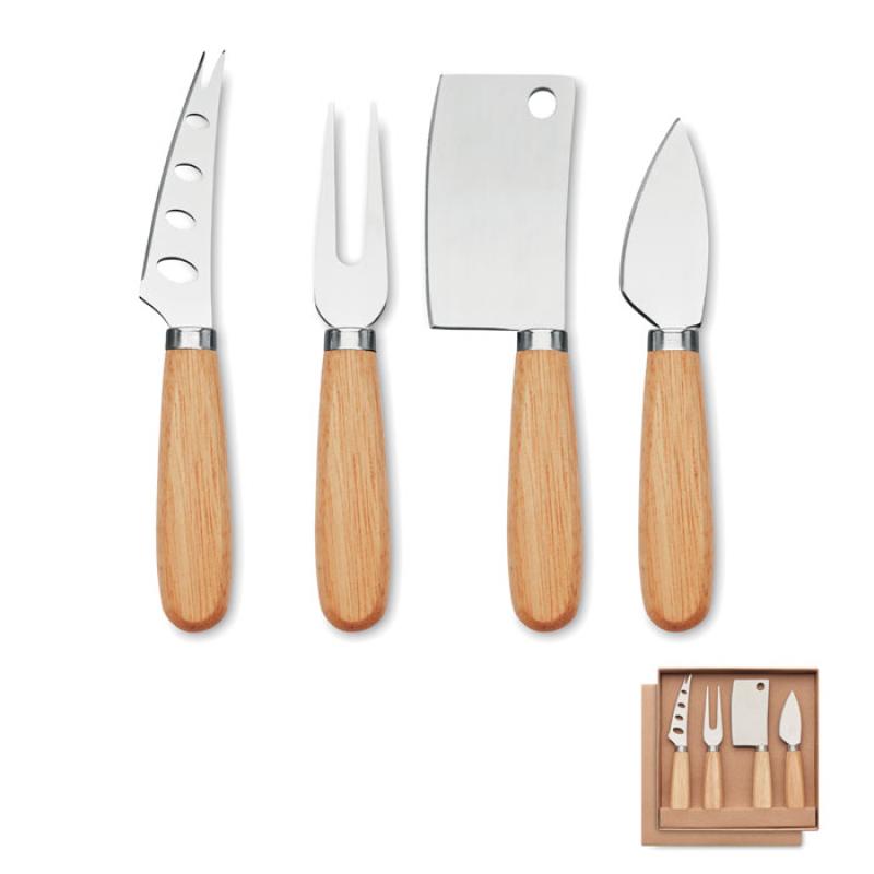 Set de 4 cuchillos para queso