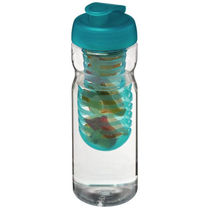 H2O Active® Base Bidón deportivo e infusor con Tapa Flip de 650 ml