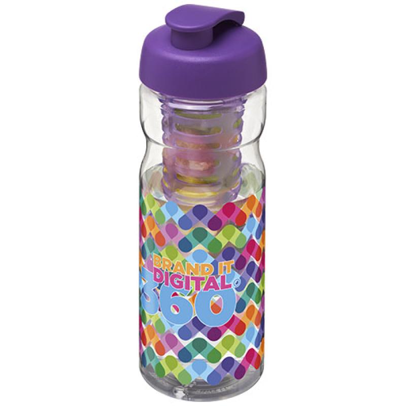 H2O Active® Base Bidón deportivo e infusor con Tapa Flip de 650 ml