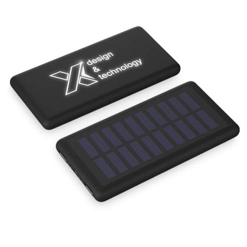 SCX.design P30 8000 mAh bateria solar externa retroiluminada