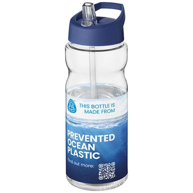 Bidón deportivo con boquilla de 650 ml H2O Active® "Eco Base"