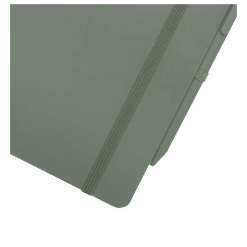 Libreta de tapa dura A5 de plástico procedente del océano con bolígrafo "Thalaasa" (tinta negra)